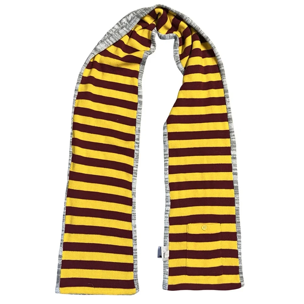 Arizona State Sun‎ Devils Scarf One Size Gray NCAA Football Zoozatz Knit Striped